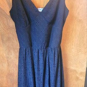 Black Eyelet maxi dress